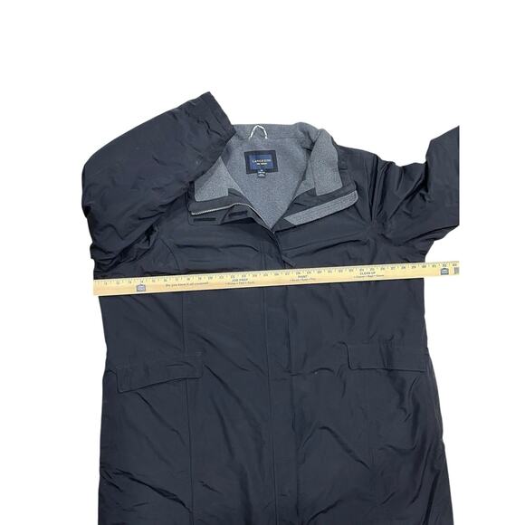 Lands End Squall Stadium Extra Long Maxi Jacket Womens 3X Black Parka Waterproof - Picture 8 of 9